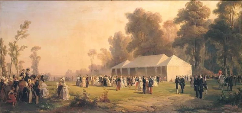 Pranzo offerto alla regina Vittoria, 1844 - Musée national des châteaux de Versailles et de Trianon